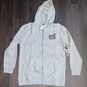 Salty Crew Women's Seventies Zip Hoodie, Gray, Size: Medium